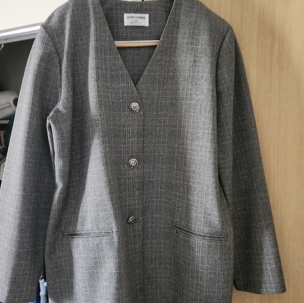 Alfred Dunner Gray Blazer